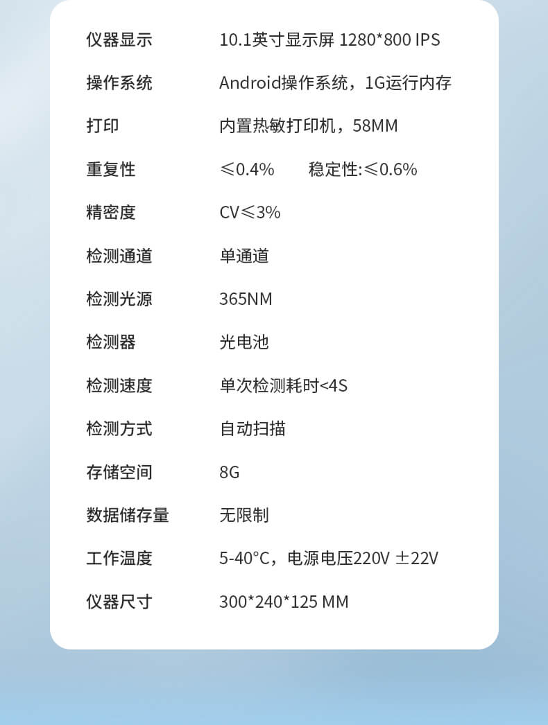 熒光食品綜合檢測儀