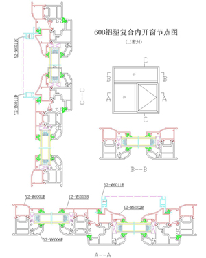 60B鋁塑復合內(nèi)開窗
